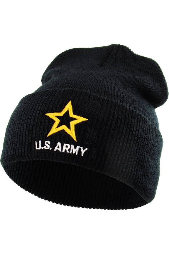 US ARMY Licensed Ski Hat Beanie Skully Military Flag Veteran Seal Army Strong