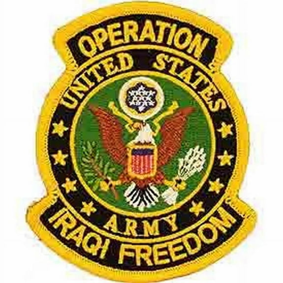 US ARMY OPERATION IRAQI FREEDOM PATCH - Bright Colors - Veteran Owned Business.