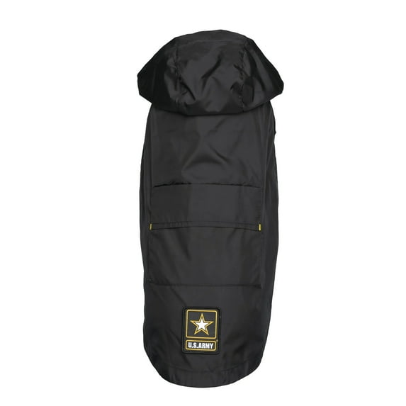 US ARMY PACKABLE DOG RAINCOAT - Black