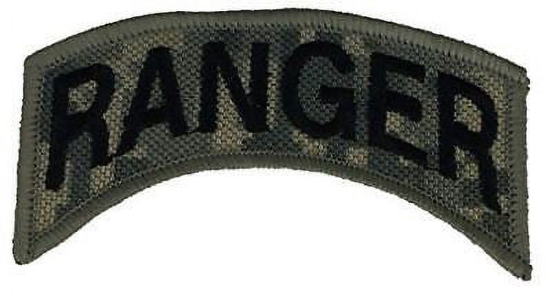 US ARMY RANGER ROCKER TAB PATCH GREY GRAY DIGITIAL CAMMO CAMO ACU LEAD ...