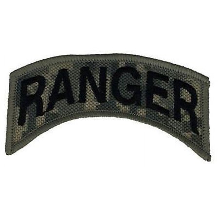 US ARMY RANGER ROCKER TAB PATCH GREY GRAY DIGITIAL CAMMO CAMO ACU LEAD THE WAY