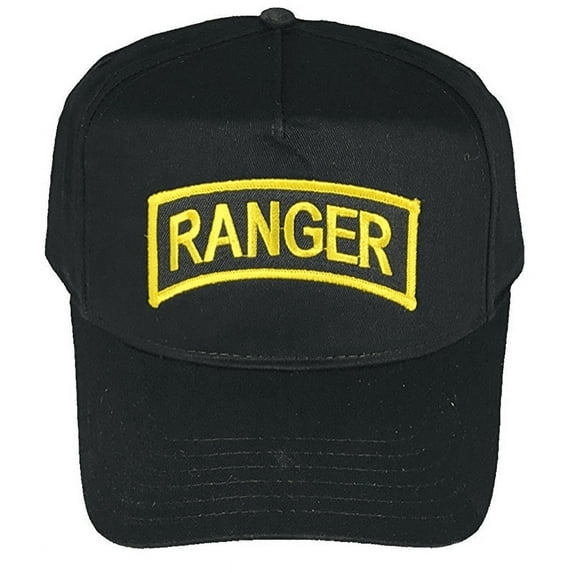 US ARMY RANGER TAB HAT CAP VETERAN SOLDIER LEAD THE WAY BLACK GOLD SPEC OPS