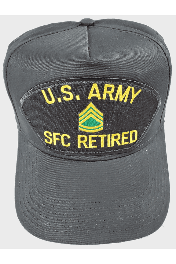US ARMY RETIRED SFC SERGEANT FIRST CLASS E-7 RANK HAT CAP NCO NON COMMISSIONED