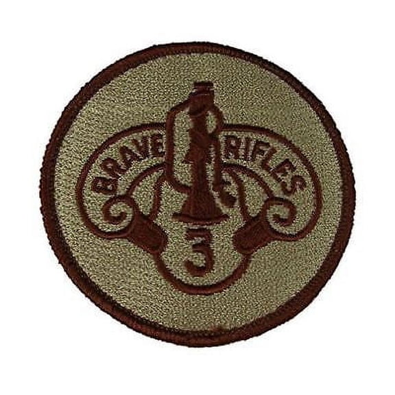 US ARMY THIRD 3RD ACR ARMORED CAVALRY REGIMENT PATCH BRAVE RIFLES DESERT TAN