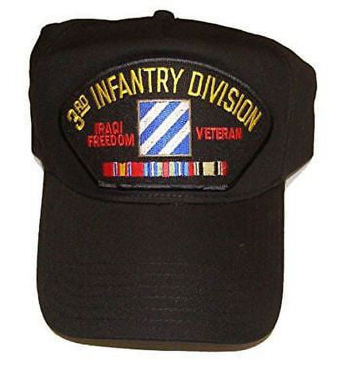 US ARMY THIRD 3RD INFANTRY DIVISION ID IRAQI FREEDOM VETERAN OIF HAT W ...