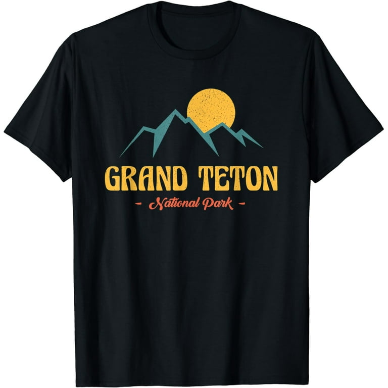 Vintage Grand Teton National Park T-Shirt -- Distressed Vintage Grand Teton National Park T-Shirt -- Distressed