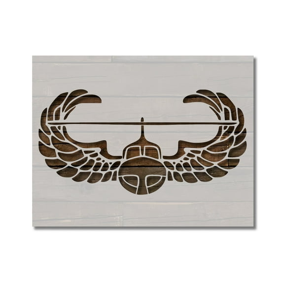 US Air Assault Wings Military Stencil Template Reusable 8.5 x 11 for Painting on Walls, Wood, Etc. By Stencilville