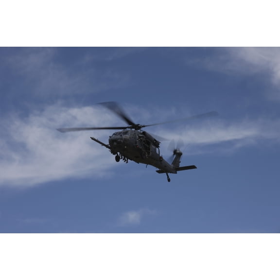 US Air Foce HH-60G Pave Hawk in flight over Arizona Canvas Art - Terry MooreStocktrek Images (35 x 23)