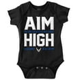 thumbnail image 1 of US Air Force Aim High USAF Logo Romper Boys or Girls Infant Baby Brisco Brands 6M, 1 of 6