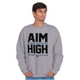 thumbnail image 1 of US Air Force Aim High USAF Logo Unisex Plus Size Sweatshirt Brisco Brands 3X, 1 of 5