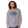 thumbnail image 1 of US Air Force Airman My Hero My Mom Unisex Plus Size Sweatshirt Brisco Brands 3X, 1 of 5