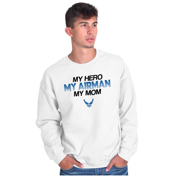 US Air Force Airman My Hero My Mom Unisex Plus Size Sweatshirt Brisco Brands 3X