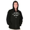 thumbnail image 1 of US Air Force Airman My Hero My Mom Zip Up Hoodie Men's Women's Brisco Brands S, 1 of 6