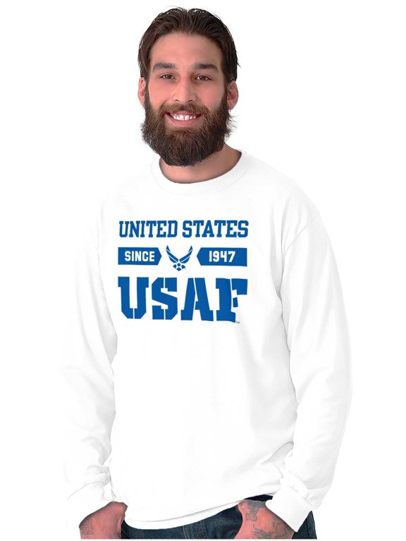 US Air Force Classic USAF Logo Long Sleeve TShirt Men Women Brisco Brands S