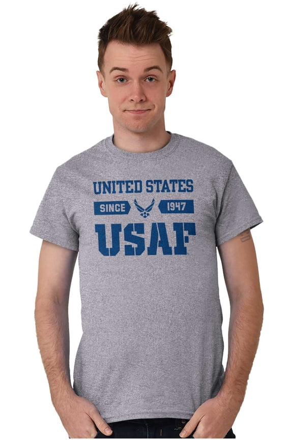 US Air Force Classic USAF Logo Men's Graphic T Shirt Tees Brisco Brands S