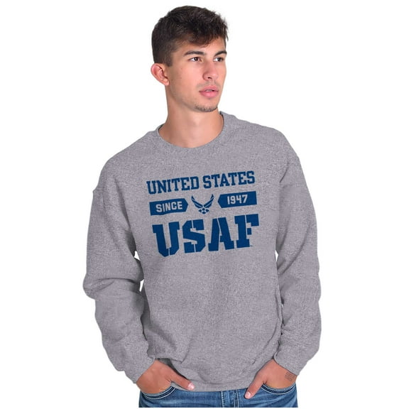 US Air Force Classic USAF Logo Sweatshirt for Men or Women Brisco Brands S