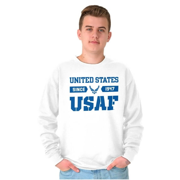US Air Force Classic USAF Logo Sweatshirt for Men or Women Brisco Brands S