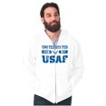 thumbnail image 1 of US Air Force Classic USAF Logo Unisex Plus Size Zip Hoodie Brisco Brands 2X, 1 of 5