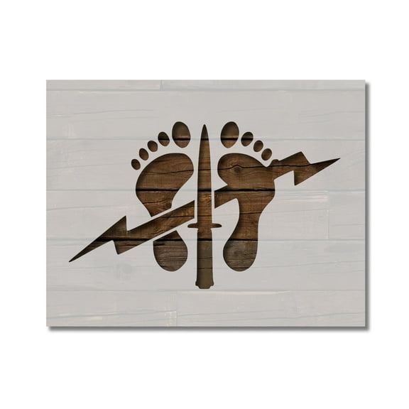 US Air Force Combat Controller Stencil Template Reusable 8.5 x 11 Inches for Painting on Walls, Wood, Arts and Crafts by Stencilville