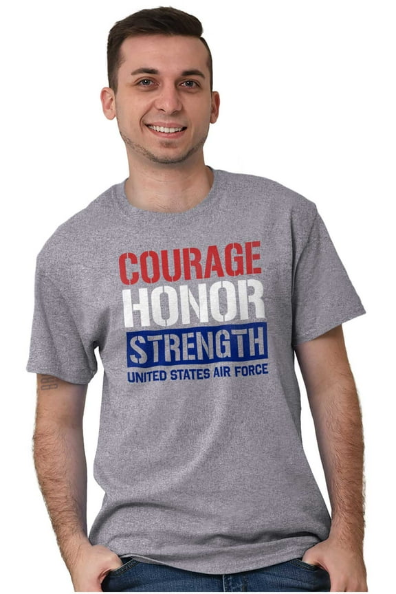 Courage Honor Strength Unisex Plus Size Graphic Tee Brisco Brands 2X