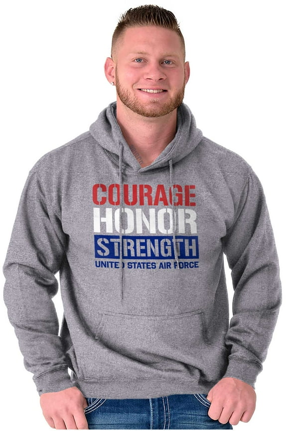 Courage Honor Strength Unisex Plus Size Hoodie Brisco Brands 4X