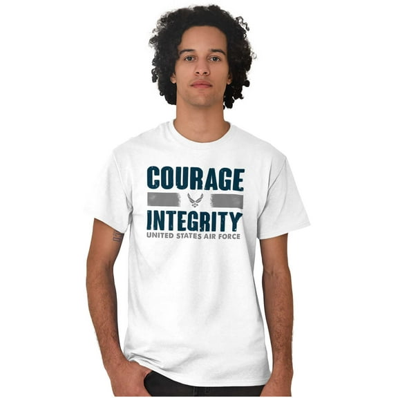 US Air Force Courage Integrity Men's Graphic T Shirt Tees Brisco Brands M