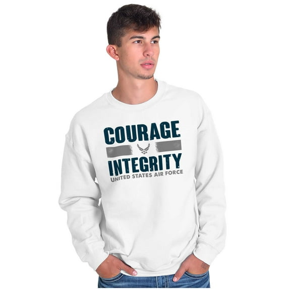 US Air Force Courage Integrity Sweatshirt for Men or Women Brisco Brands X