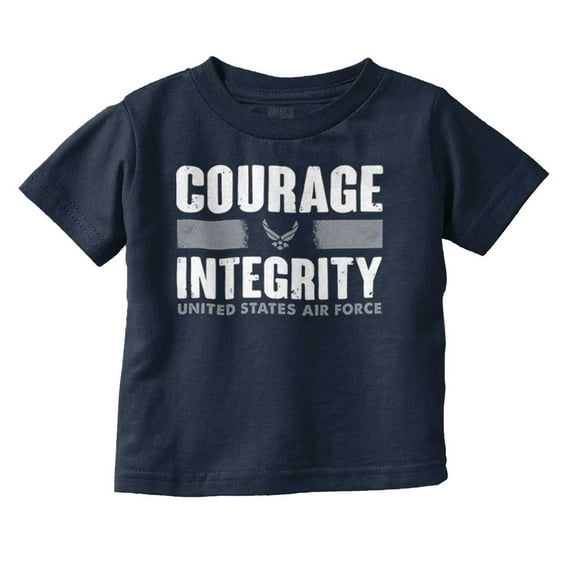 US Air Force Courage Integrity Toddler Boy Girl T Shirt Infant Toddler Brisco Brands 6M