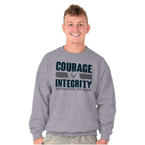 US Air Force Courage Integrity Unisex Plus Size Sweatshirt Brisco Brands 2X