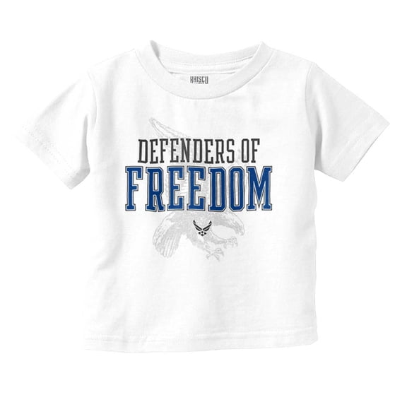 US Air Force Defenders of Freedom Toddler Boy Girl T Shirt Infant Toddler Brisco Brands 12M