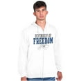 thumbnail image 1 of US Air Force Defenders of Freedom Unisex Plus Size Zip Hoodie Brisco Brands 2X, 1 of 5