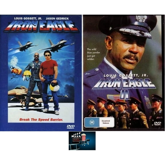 US Air Force Double Feature IRON EAGLE One 1 & IRON EAGLE 2 Two DVD Set Bundled with Movie Take Art Card