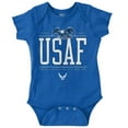thumbnail image 1 of US Air Force Excellence Bald Eagle Romper Boys or Girls Infant Baby Brisco Brands 18M, 1 of 7