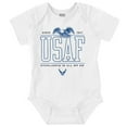 thumbnail image 1 of US Air Force Excellence Bald Eagle Romper Boys or Girls Infant Baby Brisco Brands 6M, 1 of 6
