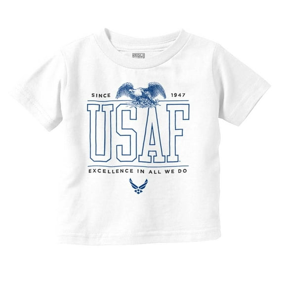 US Air Force Excellence Bald Eagle Toddler Boy Girl T Shirt Infant Toddler Brisco Brands 5T