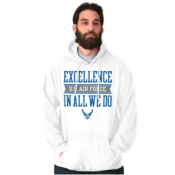 US Air Force Excellence in All We Do Hoodie Sweatshirt Women Men Brisco Brands L