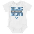 thumbnail image 1 of US Air Force Excellence in All We Do Romper Boys or Girls Infant Baby Brisco Brands 18M, 1 of 6
