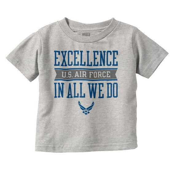 US Air Force Excellence in All We Do Toddler Boy Girl T Shirt Infant Toddler Brisco Brands 6M