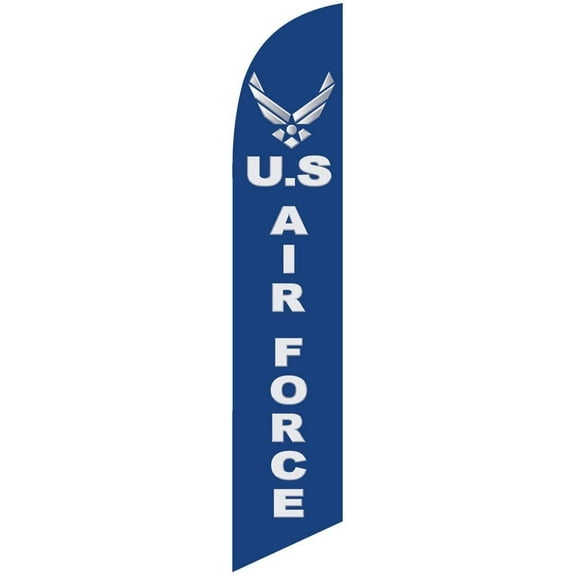 US Air Force Feather Banner Swooper Flag, Replacement Flag Only