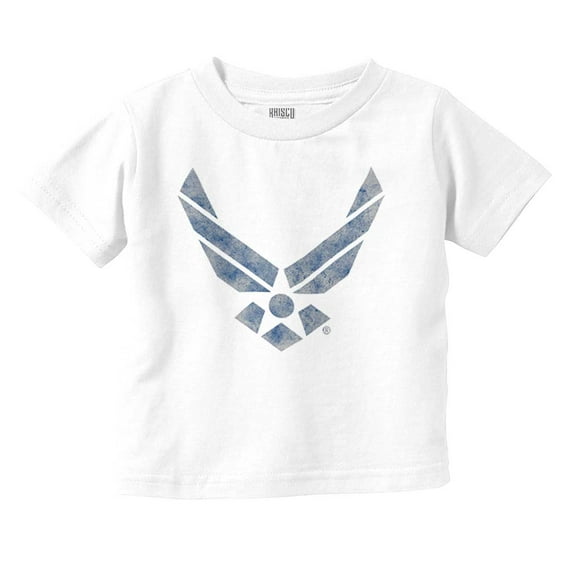 US Air Force Fighter Pilot Wings Toddler Boy Girl T Shirt Infant Toddler Brisco Brands 6M