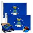 thumbnail image 1 of US Air Force Flag 2x3FT 2-Pack Double-sided Embroidered Polyester By G128, 1 of 8