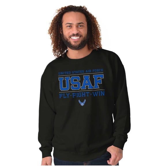 US Air Force Fly Fight Win Athletic Sweatshirt for Men or Women Brisco Brands M