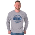 thumbnail image 1 of US Air Force Fly Fight Win Eagle Long Sleeve TShirt Men Women Brisco Brands S, 1 of 6