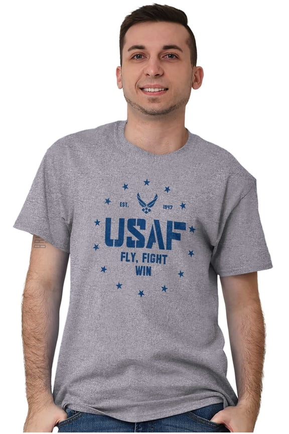 Fly Fight Win Logo Unisex Plus Size Graphic Tee Brisco Brands 2X