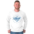 thumbnail image 1 of US Air Force Fly Fight Win Logo Unisex Plus Size Long Sleeve Tee Shirt Brisco Brands 3X, 1 of 5