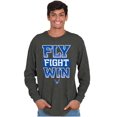 thumbnail image 1 of US Air Force Fly Fight Win Slogan Long Sleeve TShirt Men Women Brisco Brands S, 1 of 6