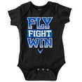 thumbnail image 1 of US Air Force Fly Fight Win Slogan Romper Boys or Girls Infant Baby Brisco Brands 12M, 1 of 6