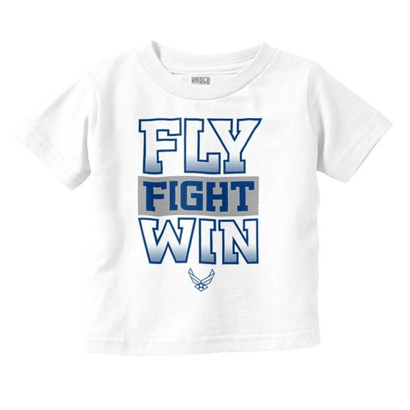 US Air Force Fly Fight Win Slogan Toddler Boy Girl T Shirt Infant Toddler Brisco Brands 2T