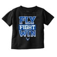 thumbnail image 1 of US Air Force Fly Fight Win Slogan Toddler Boy Girl T Shirt Infant Toddler Brisco Brands 6M, 1 of 6