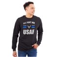 thumbnail image 1 of US Air Force Fly Fight Win USAF Long Sleeve TShirt Men Women Brisco Brands S, 1 of 6